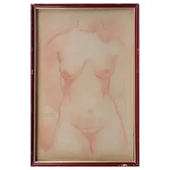 Armando García Núñez, Untitled, Sanguina sobre papel