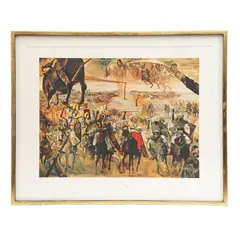 Salvador Dalí, La Batalla de Tetuán (Homenaje a Mariano Fortuny), Litografía H. C