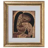 Pablo Picasso, Femme au collier, de Grabados al linóleo, Grabado al linóleo sin número de tiraje