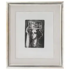 Alfredo Zalce, La jaula, 1985, Grabado al aguafuerte 65 / 200