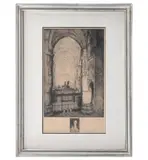 Sepp Frank, II Burgos Kathedrale, de la serie Mein Spanische Reise, 1923, Grabado al aguafuerte referenciado 26