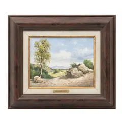 Marco Antonio Zepeda, Paisaje con piedras, ca. 1985, Óleo sobre tela