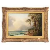 Wilhelm Koenig, Paisaje, Óleo sobre tabla