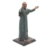 Miguel Michel, PAPA JUAN PABLO II, Bronce, acabado policromado; con base de mármol negro
