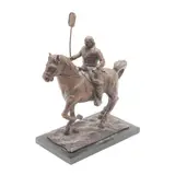 MÉXICO, SIGLO XX by Estatua Ecuestre de Miguel Hidalgo, Bronce, patinado en color marrón; con base de mármol negro, sold Feb 2026
