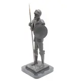 Don Quijote de la Mancha, SIGLO XX, Bronce, patinado en color marrón; con base de mármol negro