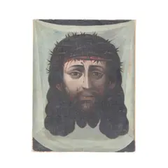 Divino Rostro, MÉXICO, FINALES DEL SIGLO XIX, Óleo sobre tela