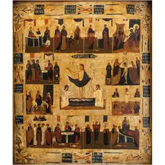 LA RESURRECCIÓN DE CRISTO by Icono, Óleo y lámina de oro sobre tabla, sold Feb 2026
