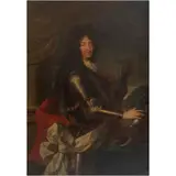 A la Manera de Hyacinthe Rigaud, RETRATO DE LUIS XIV, Óleo sobre tela