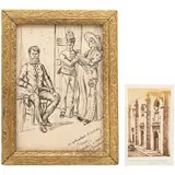 A) HENRI BOISSELIER (FRANCIA, 1851 - 1959) by Obras Relativas Al Cautiverio de Maximiliano, Lápiz y tinta sobre papel. Con leyenda en esquina inferior derecha, sold Feb 2026