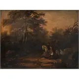 Escena Campestre, EUROPA, SIGLO XIX, Óleo sobre tela