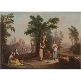 Vendimia, EUROPA, SIGLO XIX, Óleo sobre tela