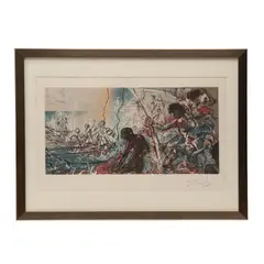 Salvador Dalí, Étude pour la pêche au thons, Litografía