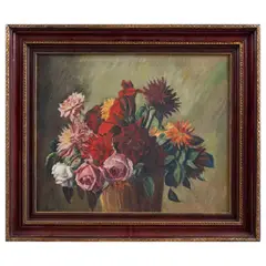 Alejandro Pardiñas Cabré, Bouquet, Óleo sobre tela