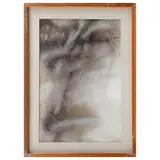 Carlos Nakatani, En julio hizo un calor terrible, Pastel y acuarela sobre papel