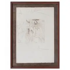 Salvador Dalí, To ev'ry captive soul, Grabado a la punta seca 38 / 200