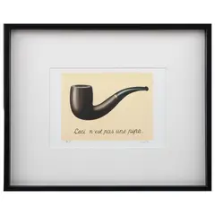 René Magritte, La trahison des images (Ceci n'est pas une pipe), Litografía 1 / 30, edición póstuma