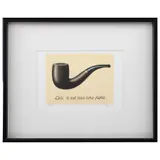 René Magritte, La trahison des images (Ceci n'est pas une pipe), Litografía 1 / 30, edición póstuma