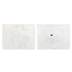 Francisco Toledo, A) Autorretrato (rostro con manos), ca. 1964, Tinta china sobre papel