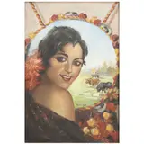 Gitana, ESPAÑA, SIGLO XX, Óleo sobre tela