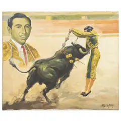 Jorge Rendón Tapia, FERMÍN ESPINOSA "ARMILLITA CHICO", Óleo sobre tela