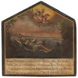 Éxtasis de San Florián, ALEMANIA, CA., 1800, Óleo sobre madera