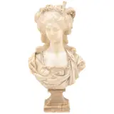 Busto de Dama, EUROPA, SIGLO XX, Talla en mármol