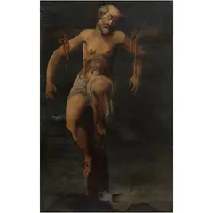 San Dimas, MÉXICO, SIGLO XVIII, Óleo sobre tela