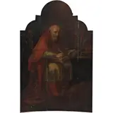 Antonio de Torres, SAN JERÓNIMO, Óleo sobre tela sobre tabla