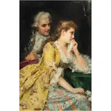 Federico Andreotti, EL CORTEJO, Óleo sobre tela