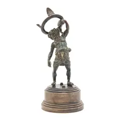 Sileno de Pompeya*, FRANCIA, PRINCIPIOS DEL SIGLO XX, Bronce, patinado en color verde y marrón