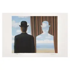 René Magritte, Décalcomanie, Litografía 272 / 300, edición póstuma