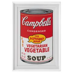 Andy Warhol, II.56: Campbell's Soup II, Vegetarian Vegetable, Serigrafía sin número de tiraje