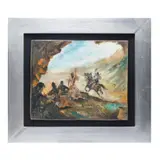 Campamento Gitano, SIGLO XX, Óleo sobre tela