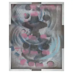 Lorraine Pinto, Abstracción 1, 2006, Mixta sobre malla