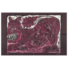 Sergio Hernández, Untitled, Xilografía sobre papel japonés P / A