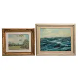 Enrique Benítez Nieto, Paisaje y Marina, Óleo sobre tela y óleo sobre masonite