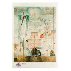 Salvador Dalí, Discovery of America by Christopher Columbus, Litografía sobre papel japones. Firmada. H.C