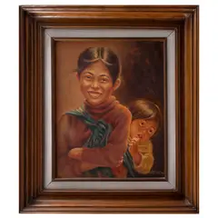 Fidel García, Untitled, Óleo sobre tela