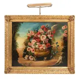 Bouquet Con Flores, SIGLO XX, Óleo sobre tela
