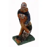 Wiener Werkstätte, Austrian Glazed Pottery Figure