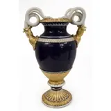 Cobalt Porcelain Snake Handle Urn by Meissen, sold Oct 2024