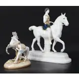 & KPM Porcelain Horse Sculptures by Meissen, sold Sep 2024