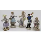 5 Porcelain Figurines by Meissen, sold May 2024