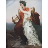Kpm, Porcelain Plaque of Orpheus & Eurydice, KPM Porcelain Plaque of Orpheus & Eurydice