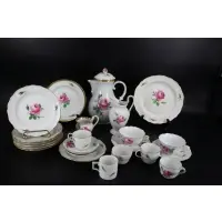 Pink Rose Partial Service by Meissen, sold Jan 2023