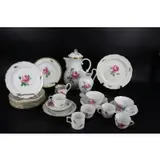 Pink Rose Partial Service by Meissen, sold Jan 2023