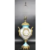 Porcelain (Attr) Urn Form Clock / Lamp by Sèvres, sold Mar 2023