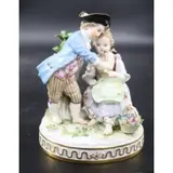 Porcelain Figure Of A Boy In Blue Coat by Meissen, sold Mar 2023