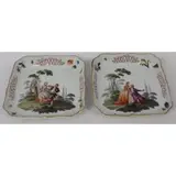 2 Porcelain Tray Plates by Meissen, sold Oct 2022
